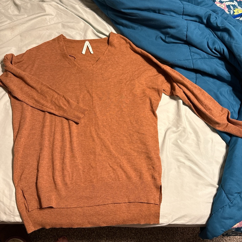 Dreamers women’s Rust V-Neck Sweater